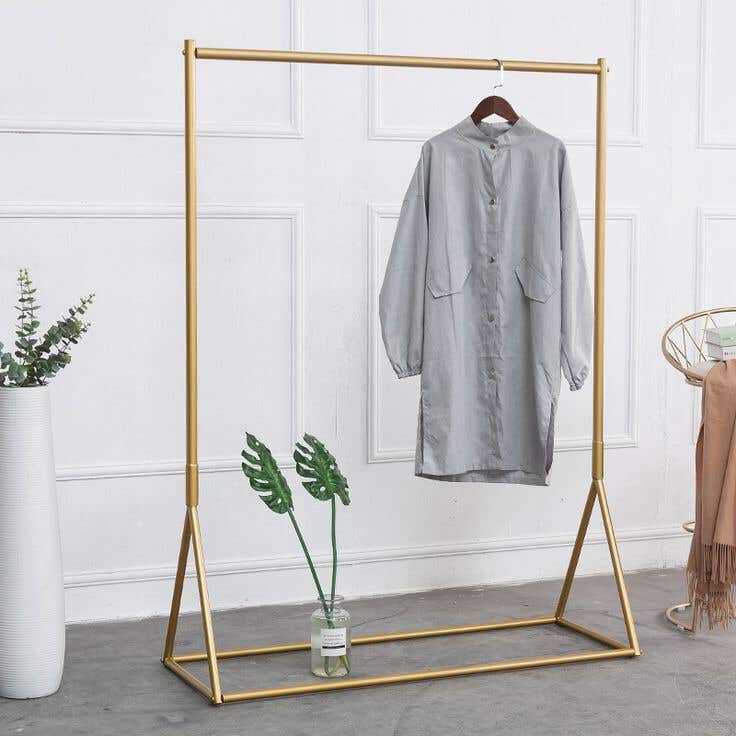 Metal Clothes Hanger, 120×170×40 cm - Gold