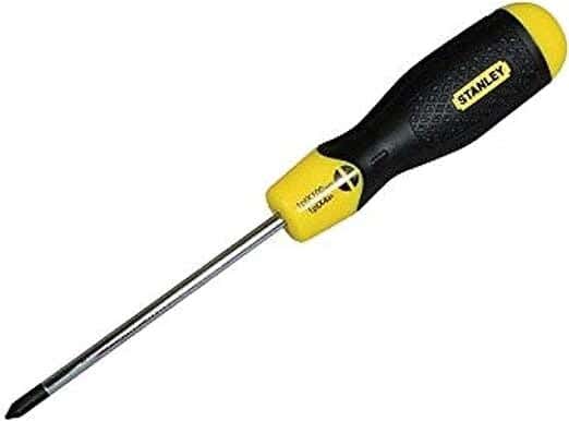 Stanley STHT65162-8 Cross Screwdriver, 75 mm, One Peice - Yellow Black