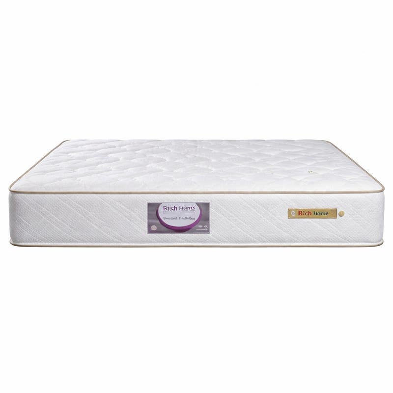 Rich Home Super Golden Mattress, Connected Springs, 190×140×27 Cm - White