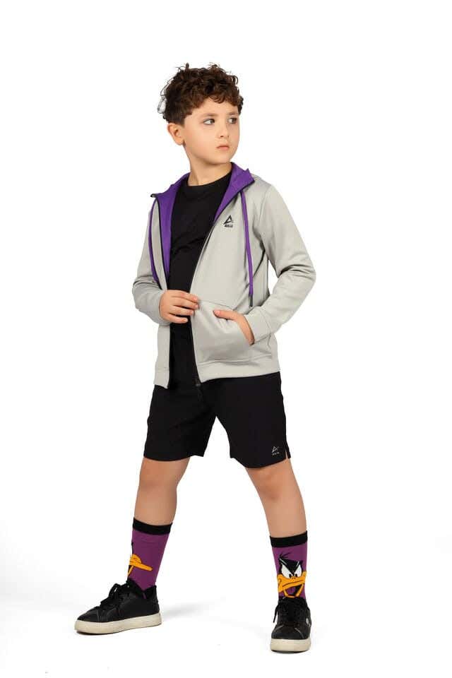 Anja Polyester Sweatshirt, For Boys - Grey