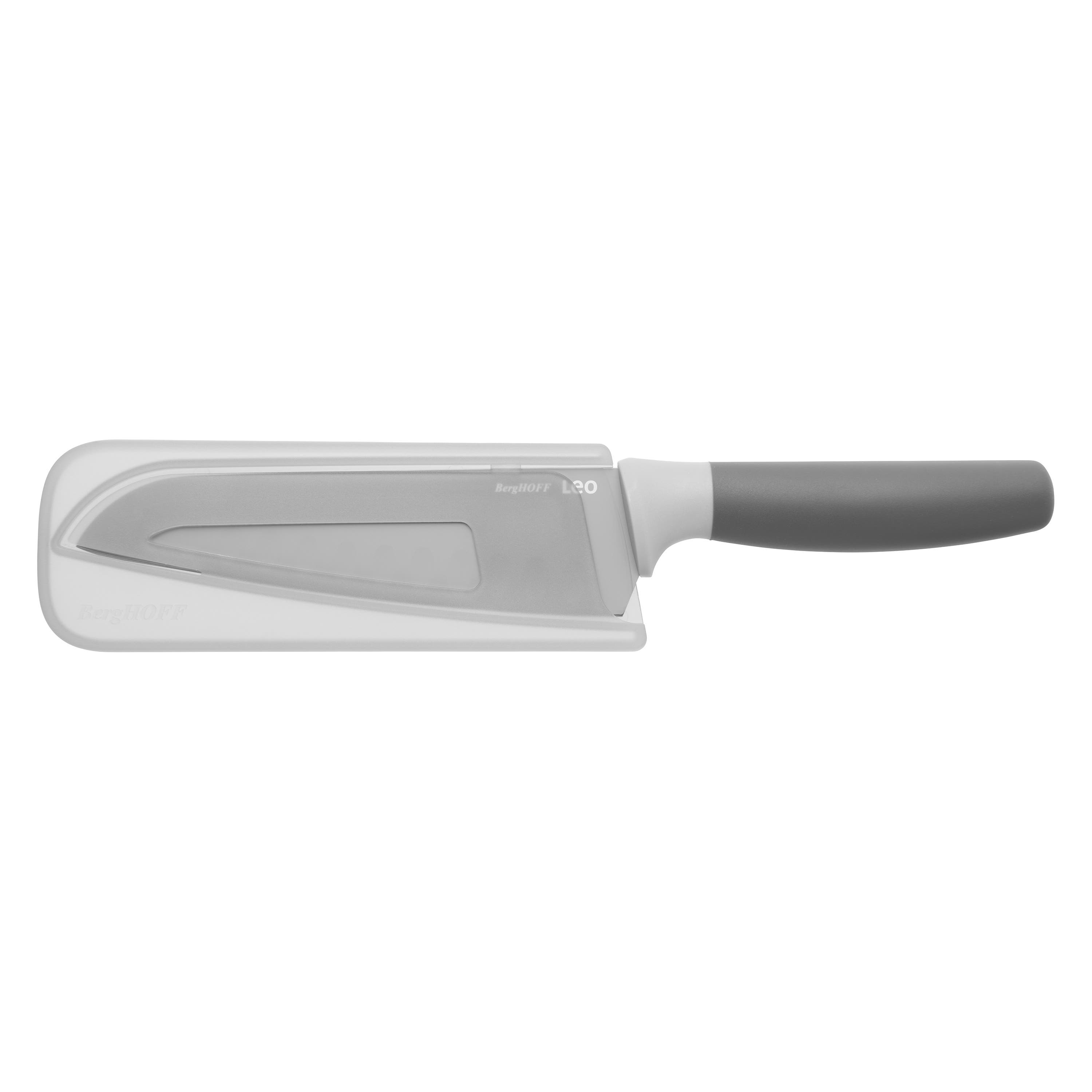 BergHOFFF Stainless Steel Santoku Knife, 17 Cm - Silver Grey