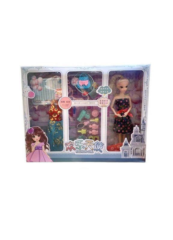 El-Safwa Doll Toy With Accessories For Girls - Multicolor