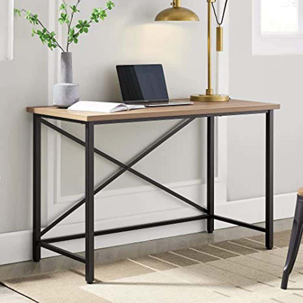 Metal Modern Single Side Table, 80×40×110 cm - Beige