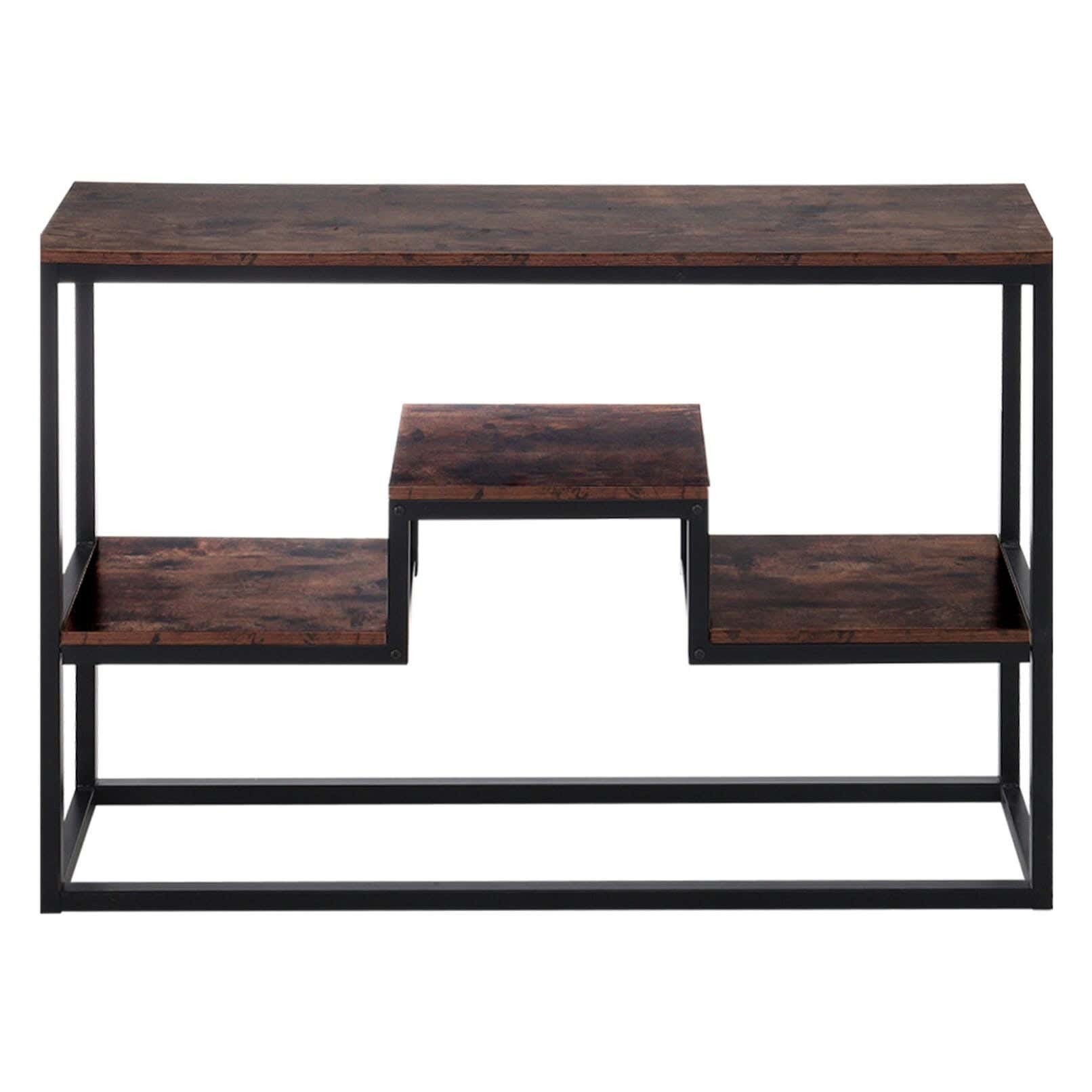 Modern Metal Tv Table, 120 X 80 X 30 Cm - Brown