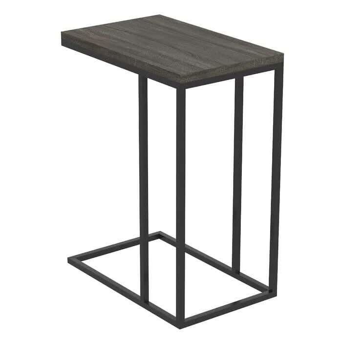 Metal Modern Single Side Table, 60×25×40 cm - Grey