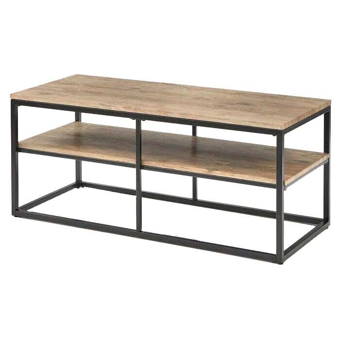 Metal Modern Center Table, 45×45×105 cm - Beige