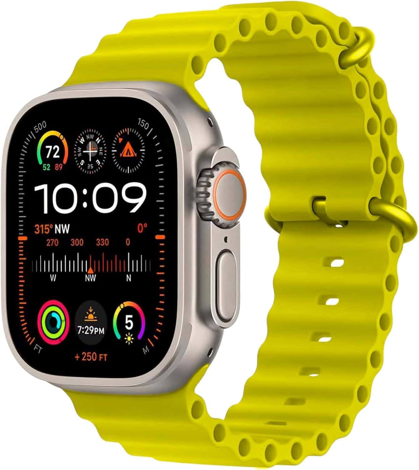 T1000 Ultra Smart Watch Series 9, 2.08 Inch - Yellow
