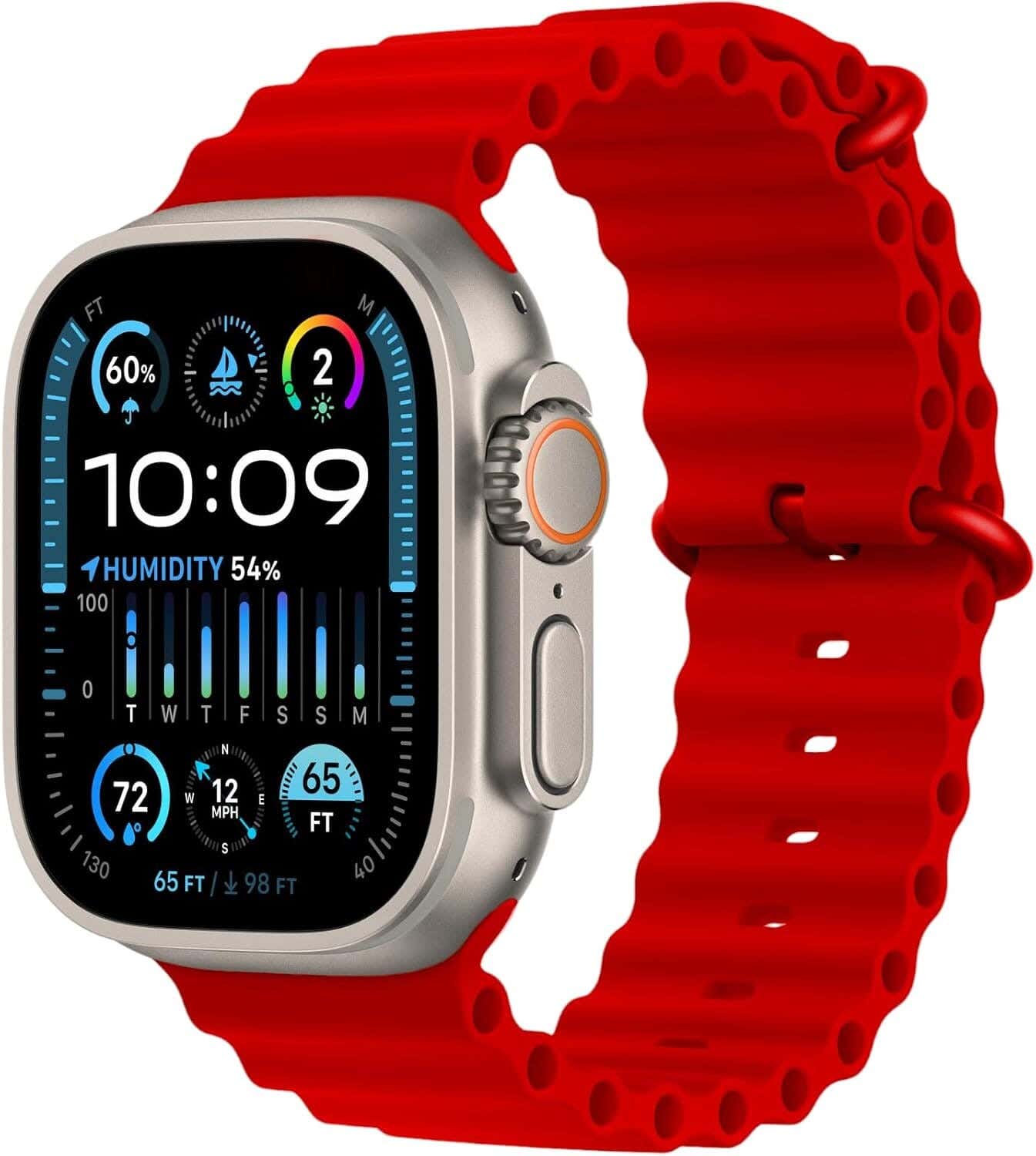 T2000 Ultra Smart Watch Series 9, 2.08 Inch - Red