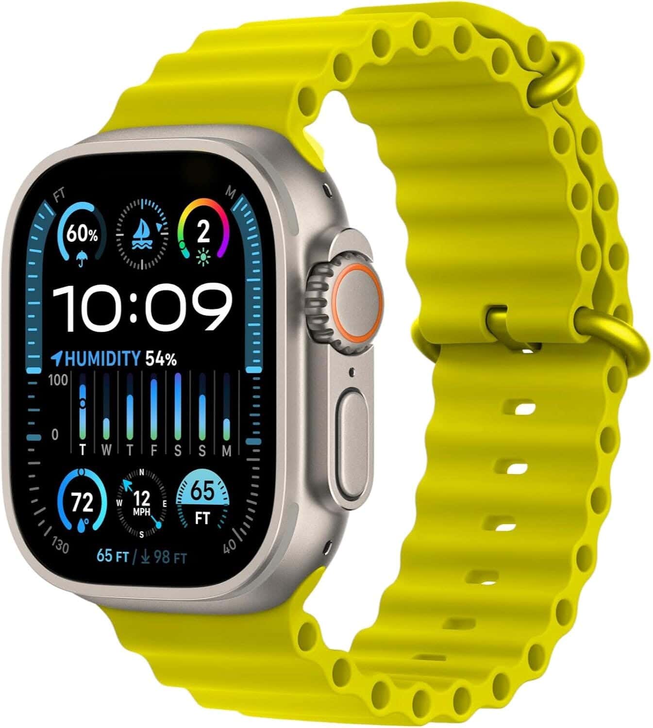 T2000 Ultra Smart Watch Series 9, 2.08 Inch - Yellow