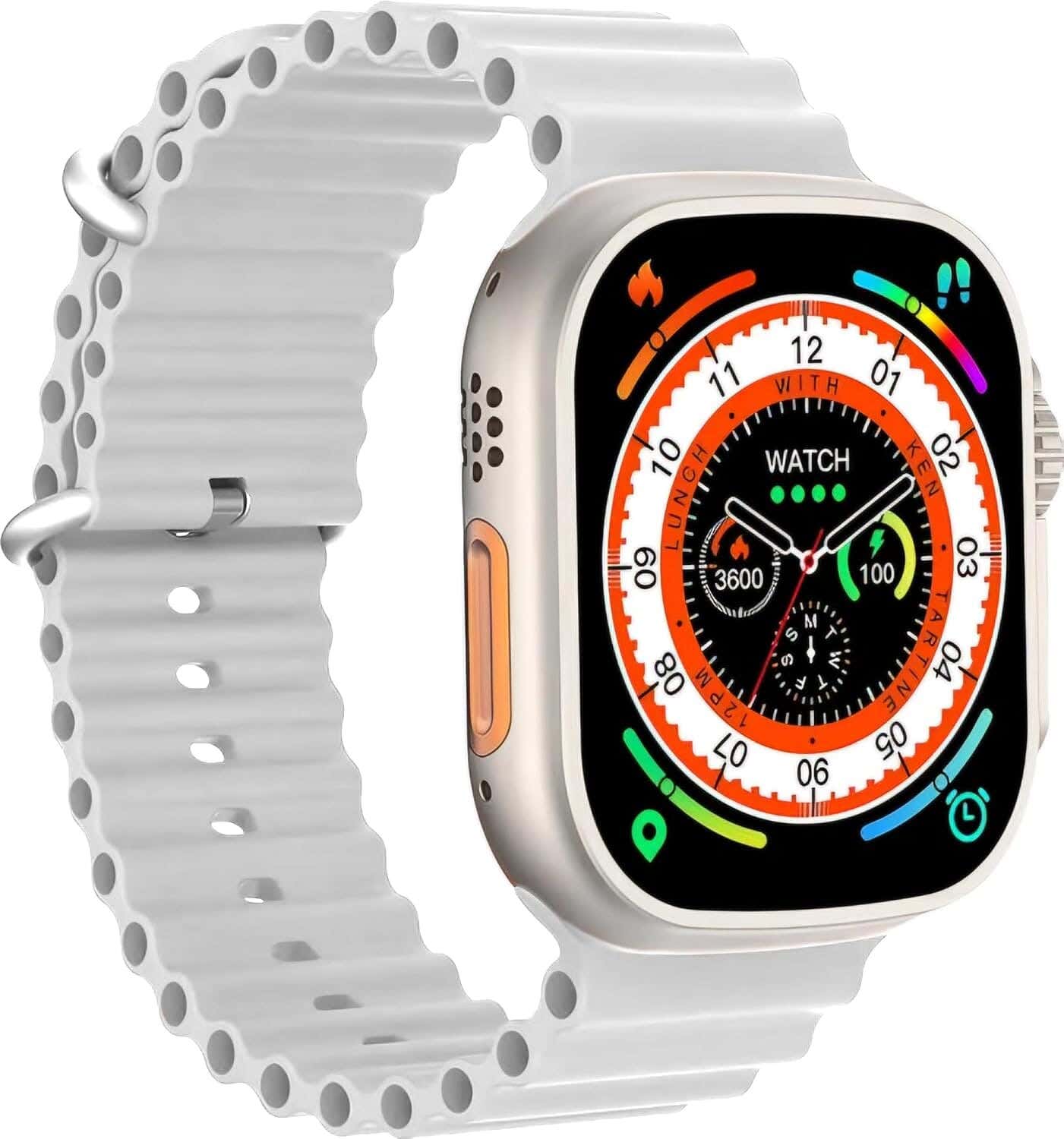 T800 Ultra Smart Watch, 49mm, 1.99 Inch - White
