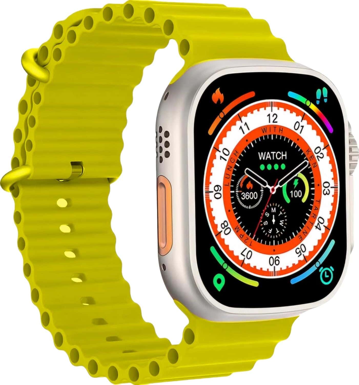 T800 Ultra Smart Watch, 49mm, 1.99 Inch - Yellow