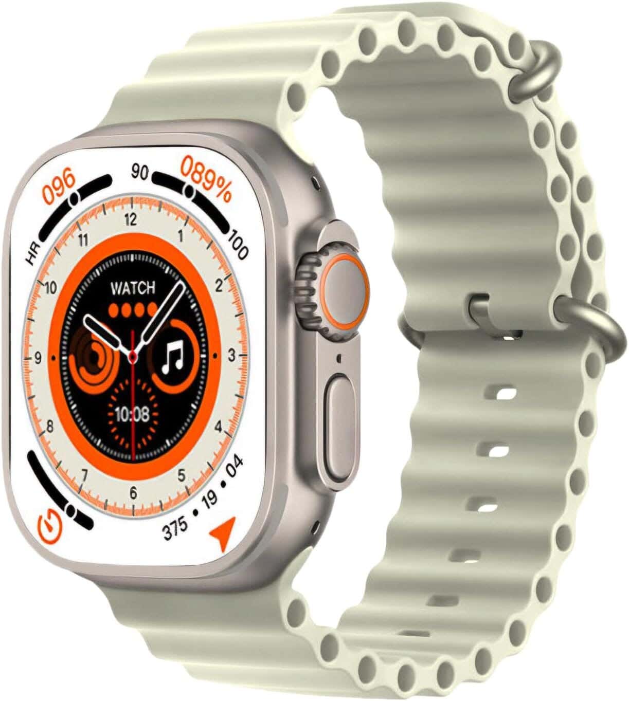 T900 Ultra Smart Watch, 49 mm, 2.09 Inch - Off White