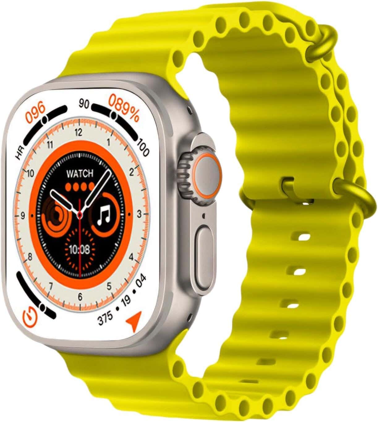T900 Ultra Smart Watch, 49 mm, 2.09 Inch - Yellow