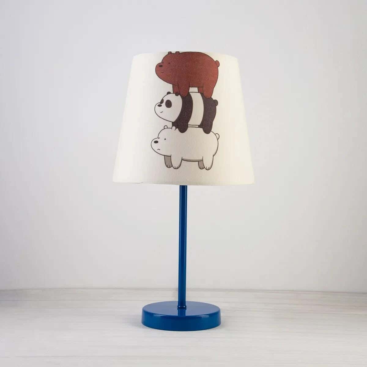 TBS Fabric Kids Table Lamp, 45 ×23 cm - Multicolor