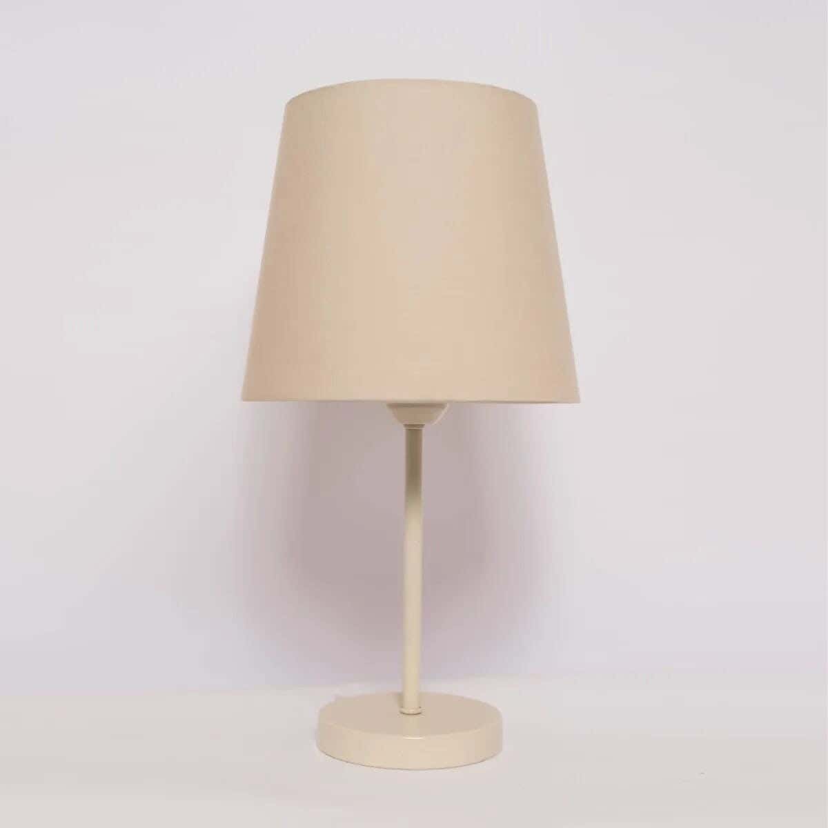 TBS Fabric Modern Table Lamp, 45 ×23 cm - Beige