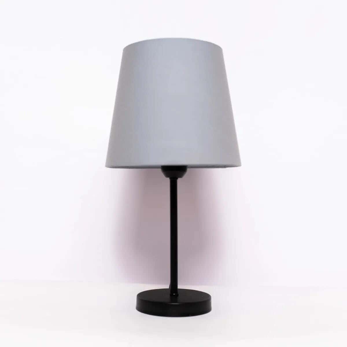 TBS Fabric Modern Table Lamp, 45 ×23 cm - Grey