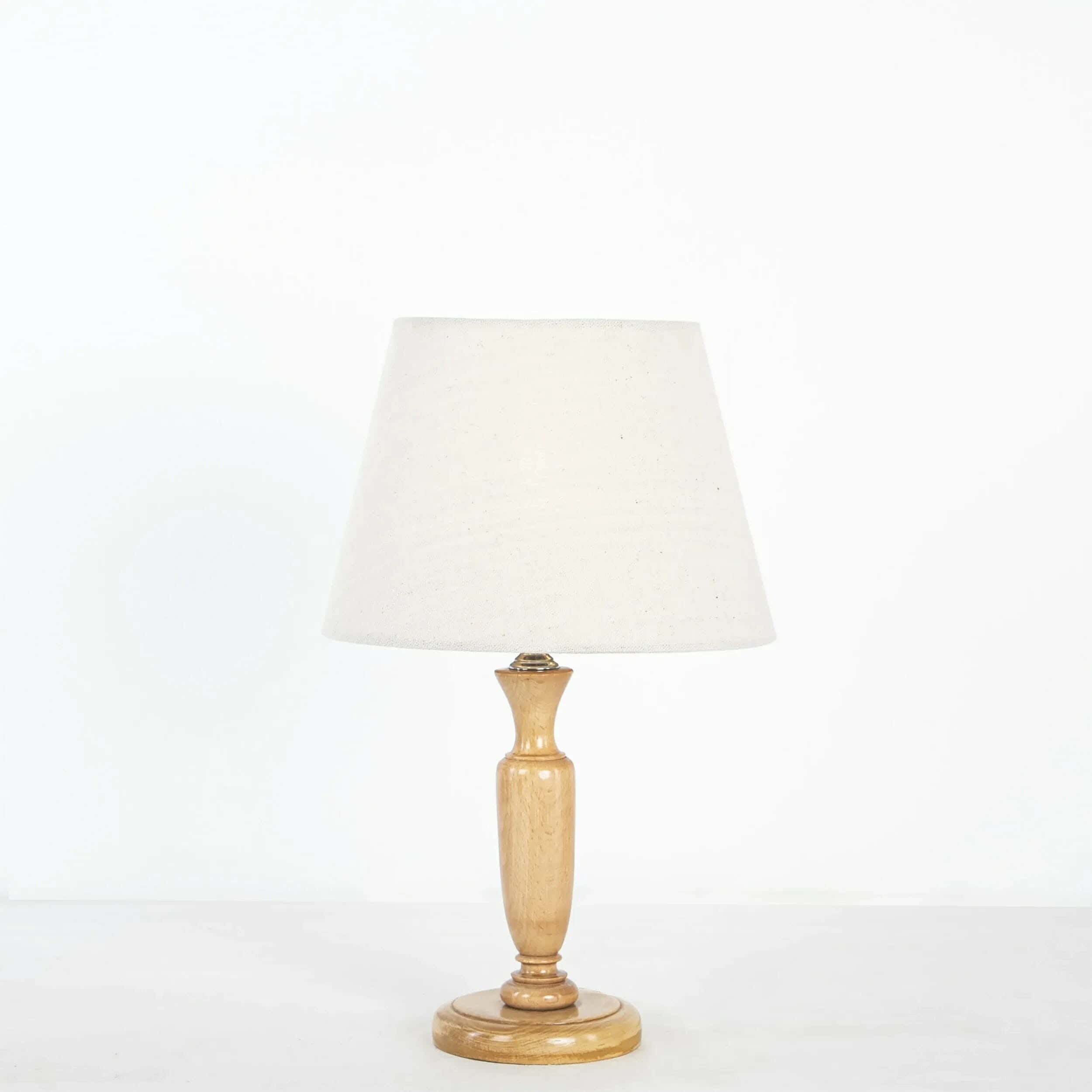 TBS Fabric Modern Table Lamp, 45 ×30 cm - White