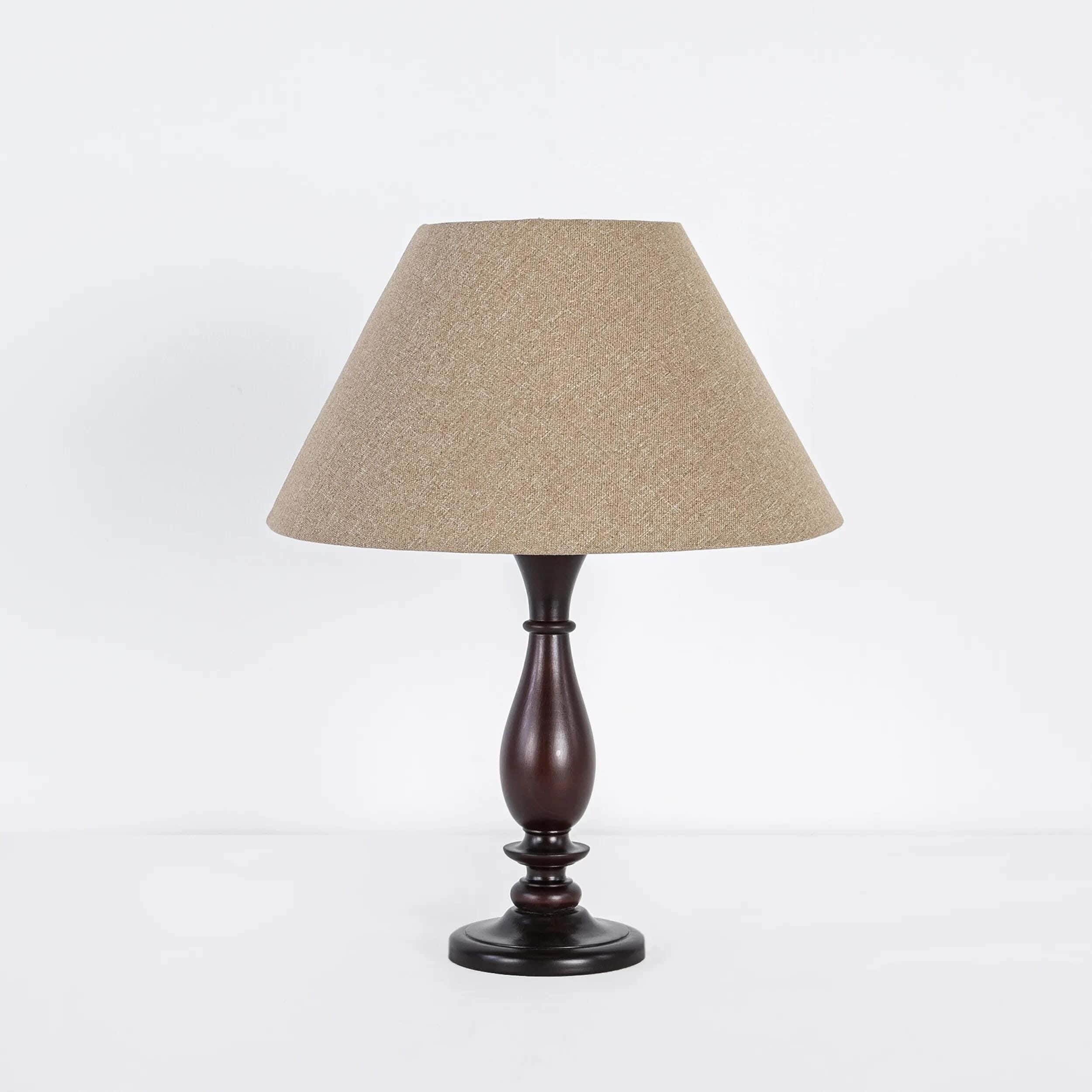 TBS Fabric Modern Table Lamp, 65 ×30 cm - Beige