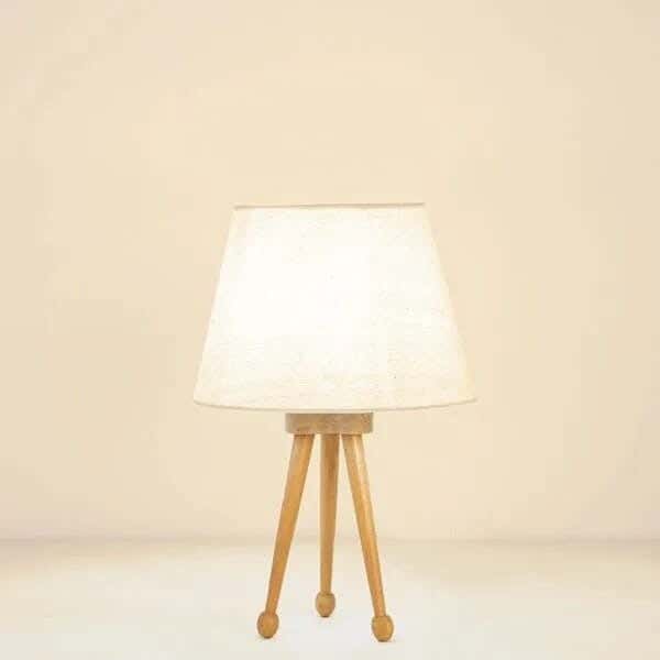 TBS Fabric Modern Table Lamp, 45 ×30 cm - White