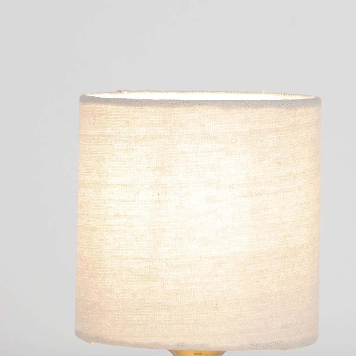 TBS Fabric Modern Table Lamp, 35 ×15 cm - Off White