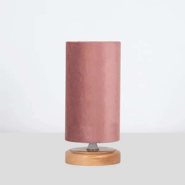 TBS Fabric Modern Table Lamp, 28 ×12 cm - Cashmere