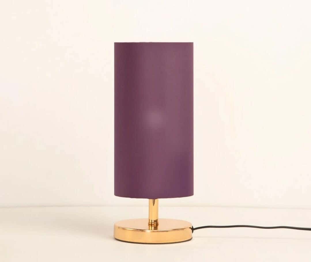 TBS Fabric Modern Table Lamp, 28 ×12 cm - Mauve
