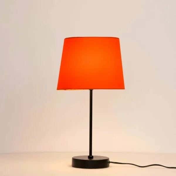 TBS Fabric Modern Table Lamp, 45 ×30 cm - Red
