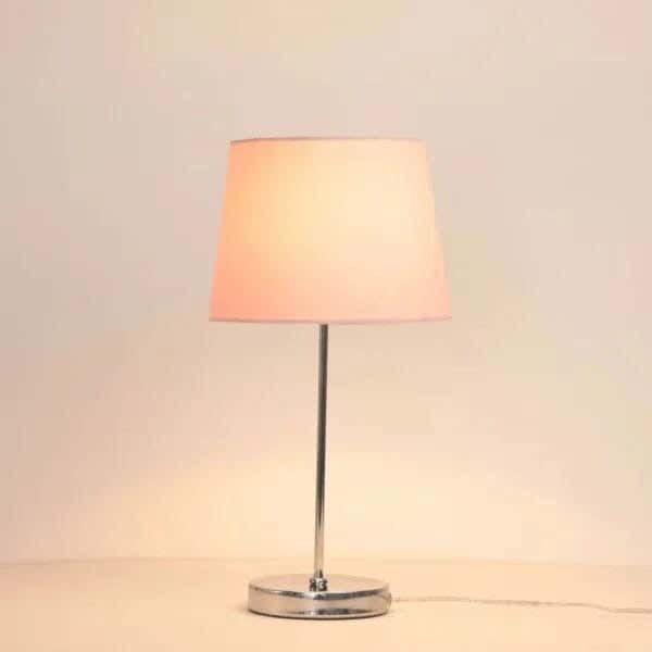 TBS Fabric Modern Table Lamp, 45 ×30 cm - Beige