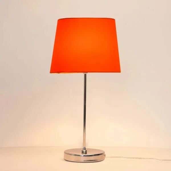 TBS Fabric Modern Table Lamp, 45 ×30 cm - Red