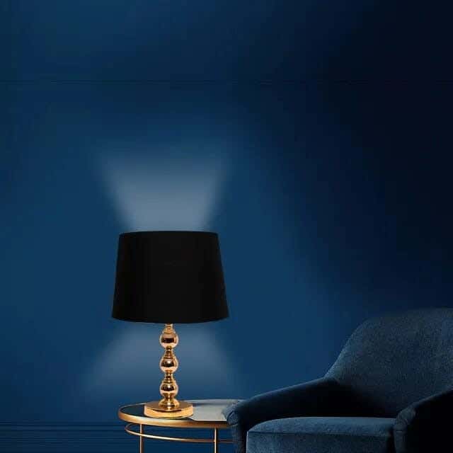 TBS Fabric Modern Table Lamp, 45 ×30 cm - Black