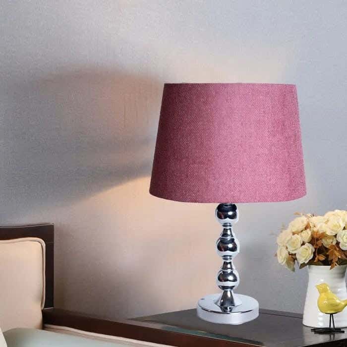 TBS Fabric Modern Table Lamp, 45 ×30 cm - Cashmere