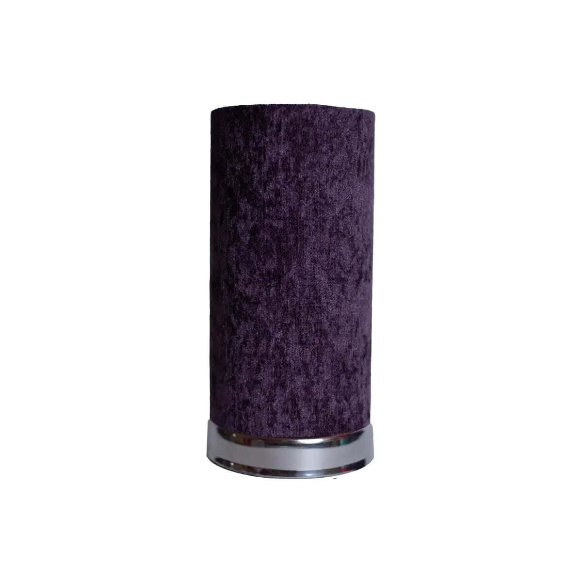 TBS Fabric Modern Table Lamp, 25 ×12 cm - Purple