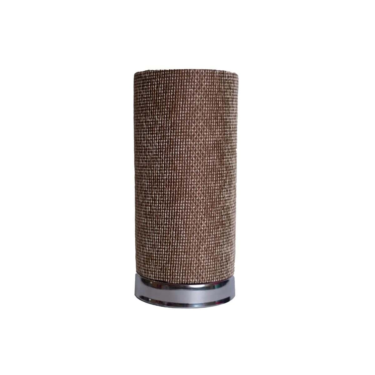 TBS Fabric Modern Table Lamp, 25 ×12 cm - Brown