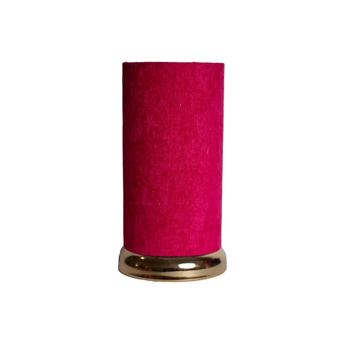 TBS Fabric Modern Table Lamp, 25 ×12 cm - Red