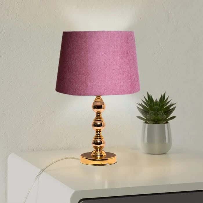 TBS Fabric Modern Table Lamp, 45 ×30 cm - Cashmere