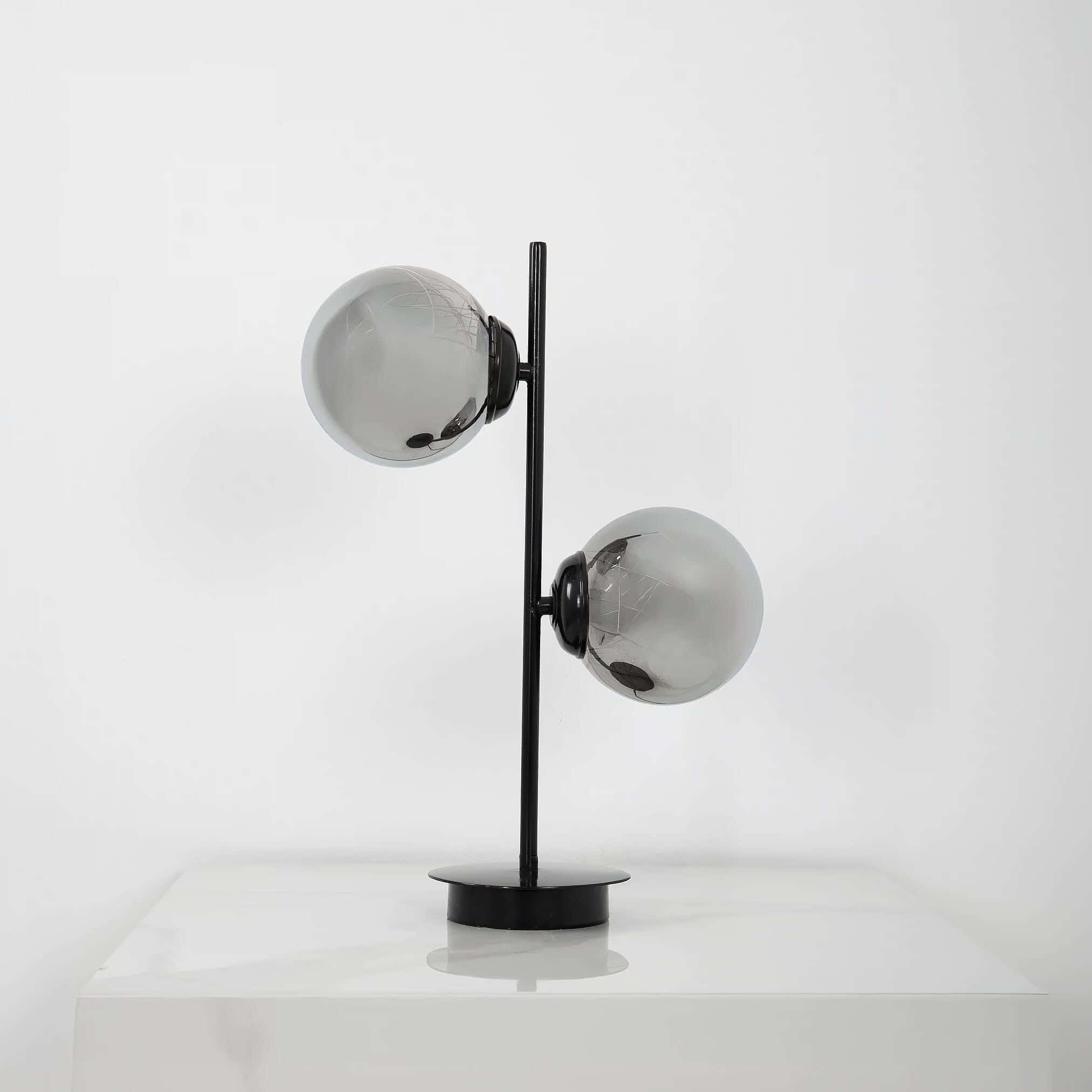 TBS Home table lamp, metal, 50×15×50 cm - black