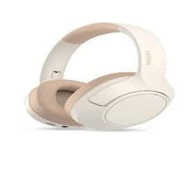Philips Series 7000 Over-Ear Headphones, 40mm, ANC, 60H, Hi-Res Audio - White