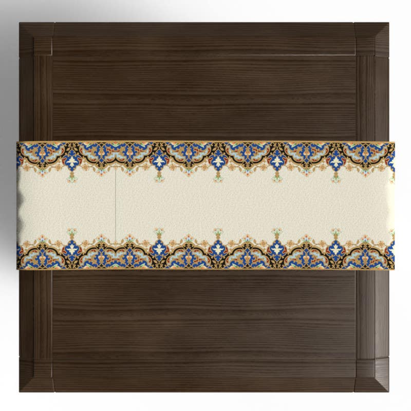 Velvet Runner TableCloth, 35×140 cm - Multicolor