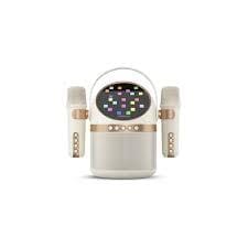 Philips TAS2509WT Wireless Karaoke Speaker, 2 Wireless Mics, 15H Battery - White