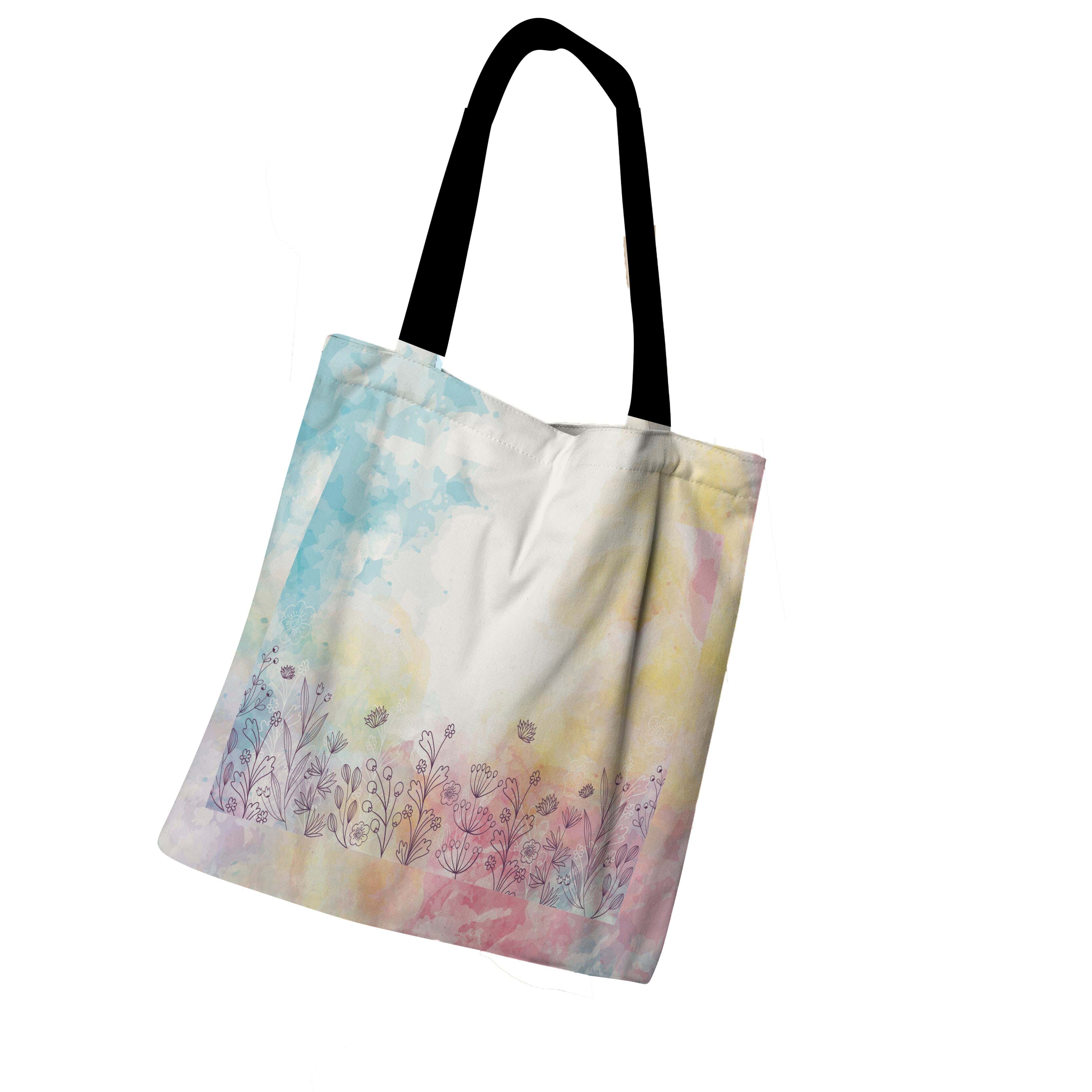Tote Bag with Zipper, 41×46 cm - Multicolor
