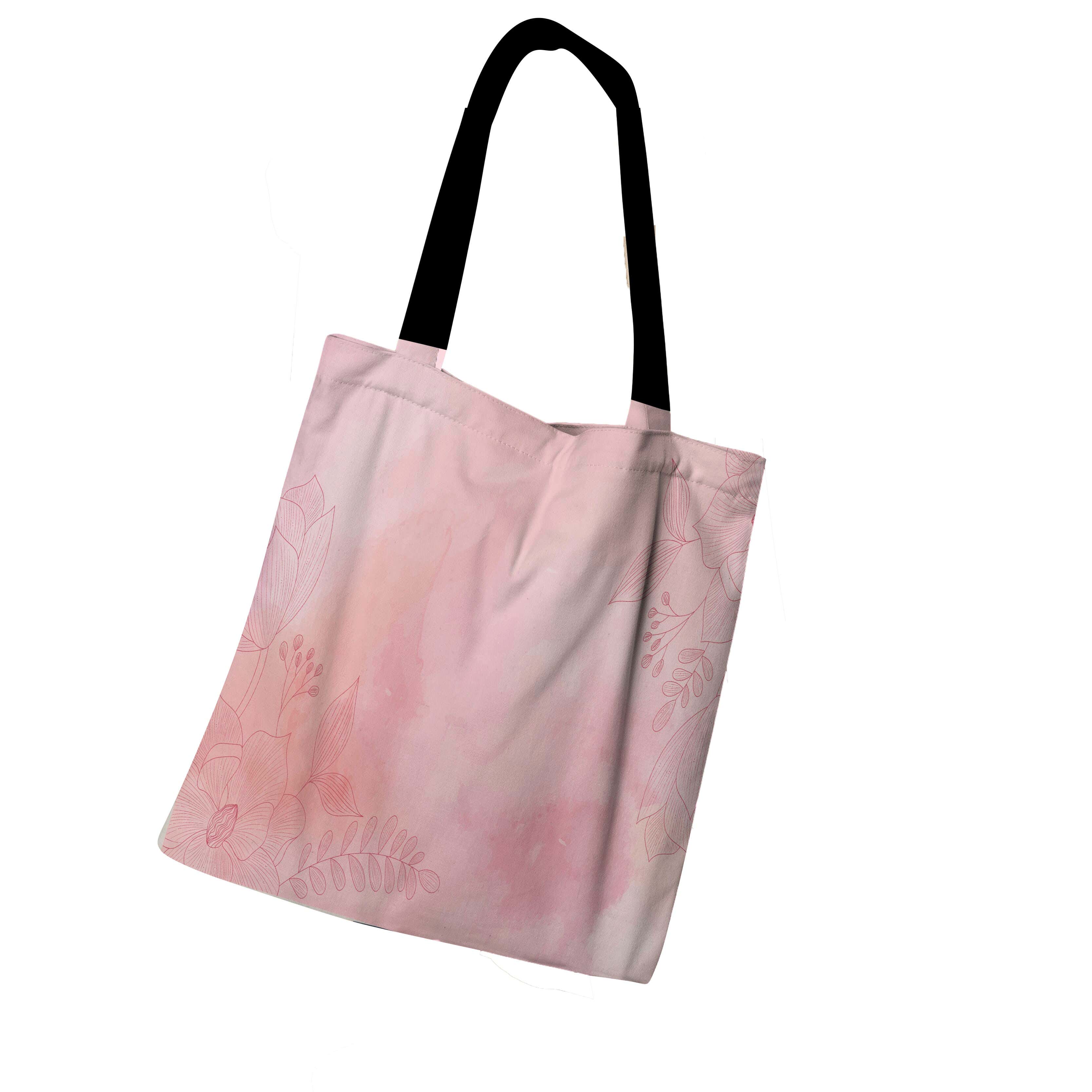 Tote Bag with Zipper, 41×46 cm - Multicolor