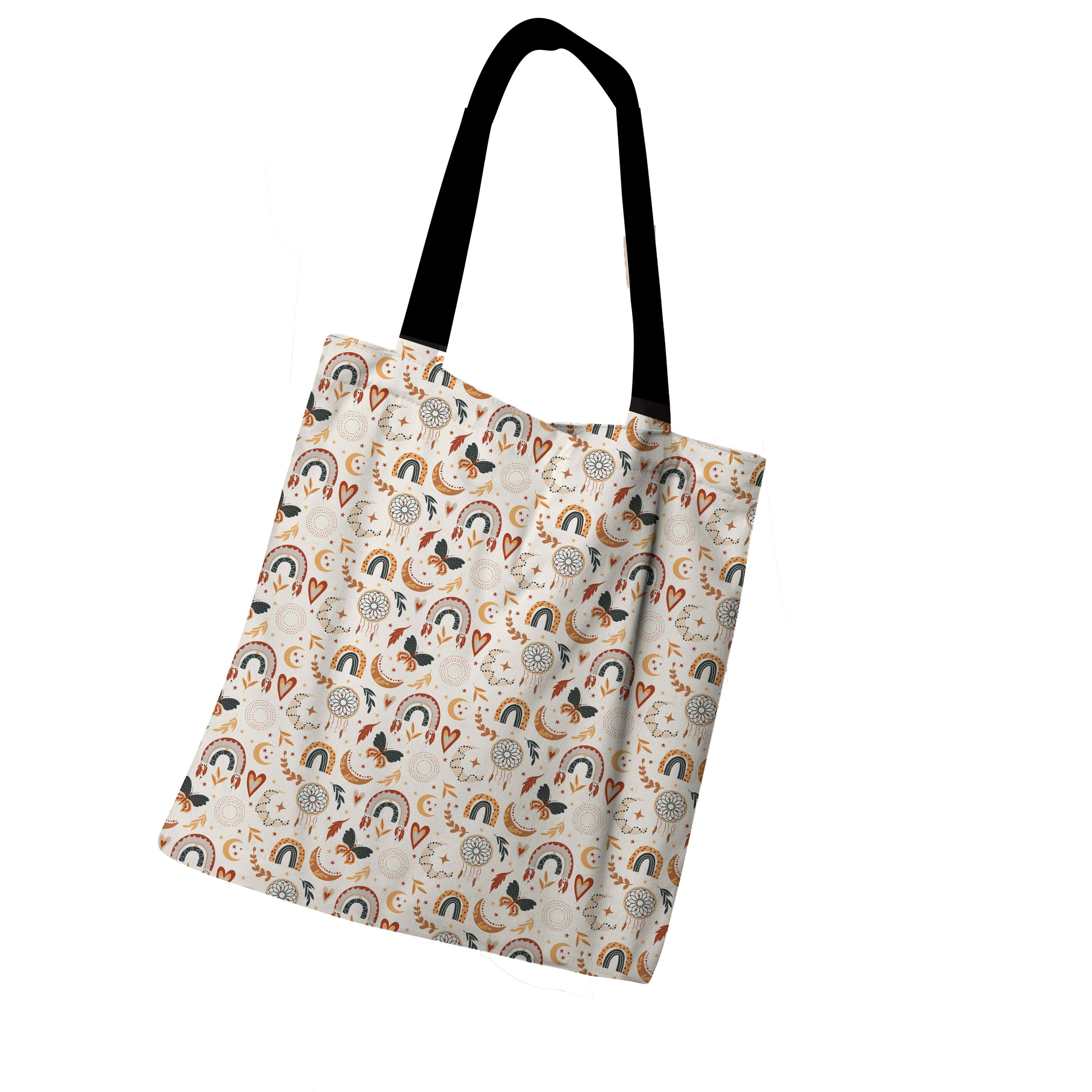 Tote Bag with Zipper, 41×46 cm - Multicolor