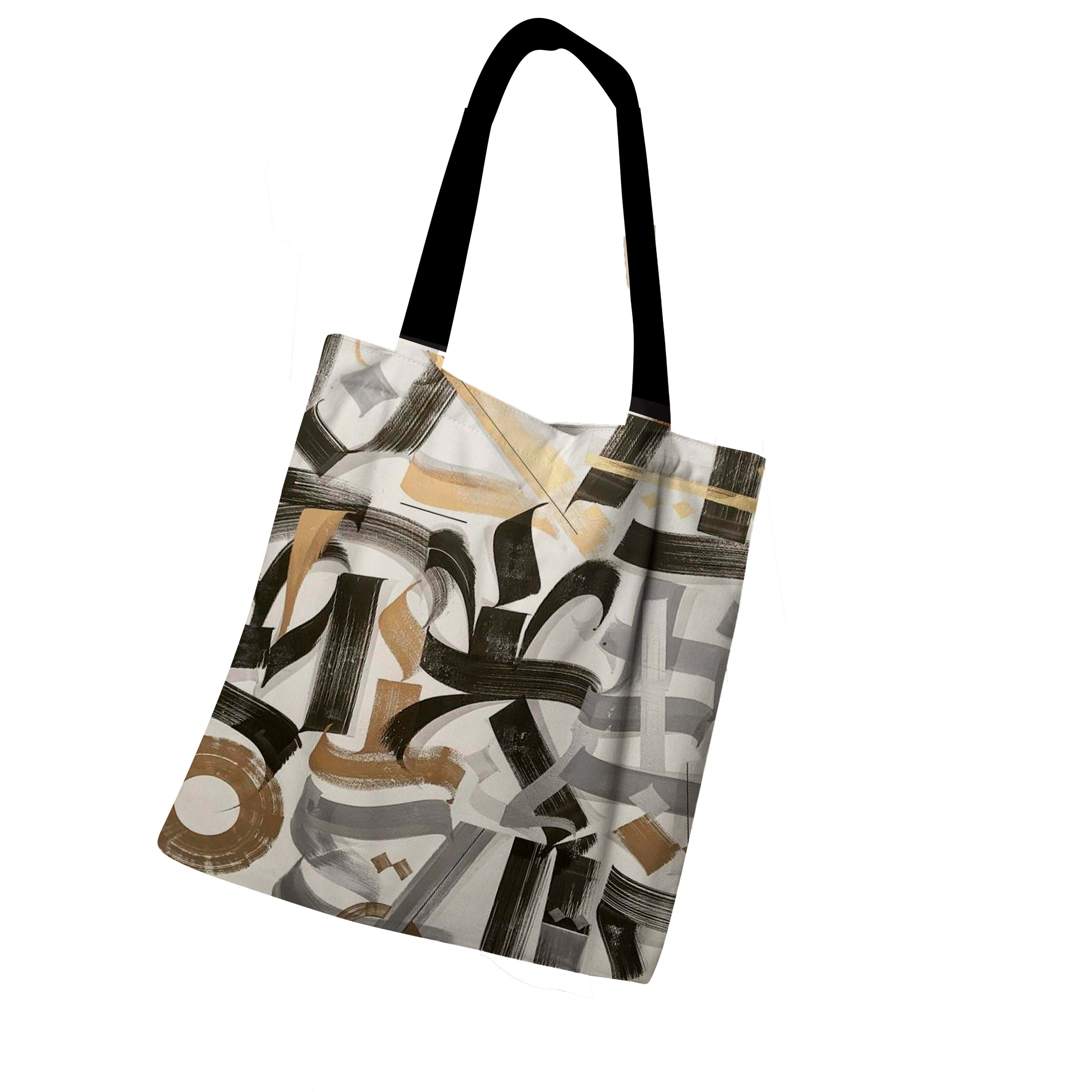 Tote Bag with Zipper, 41×46 cm - Multicolor