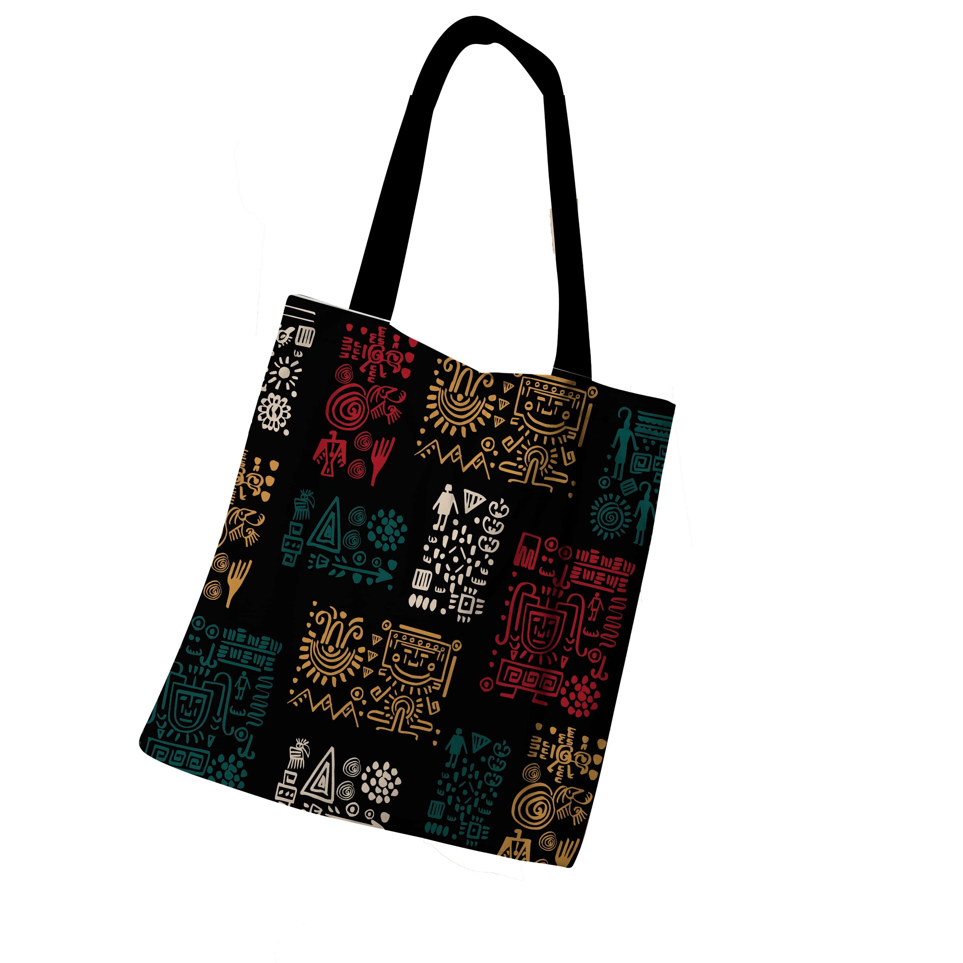 Tote Bag with Zipper, 41×46 cm - Multicolor