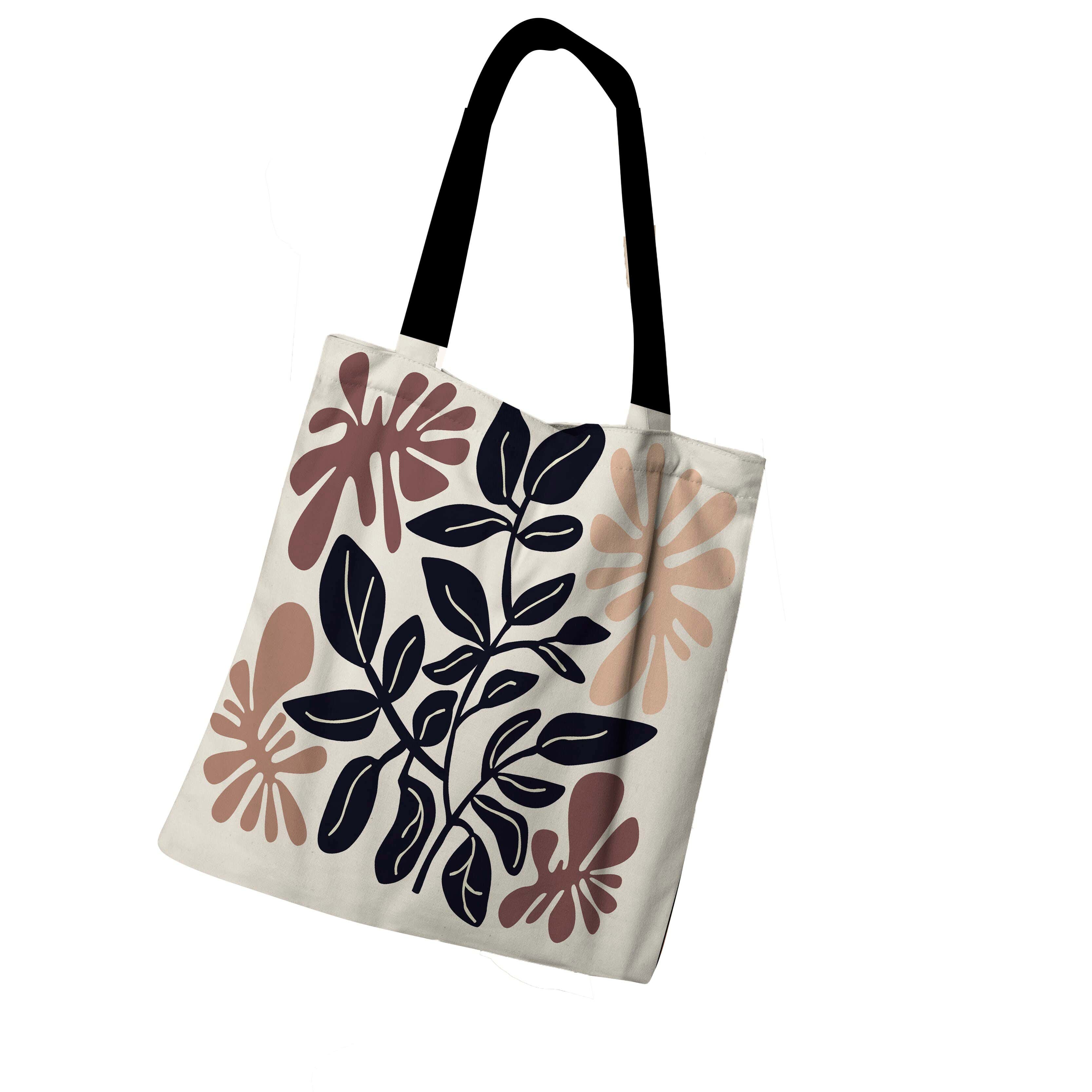 Tote Bag with Zipper, 41×46 cm - Multicolor