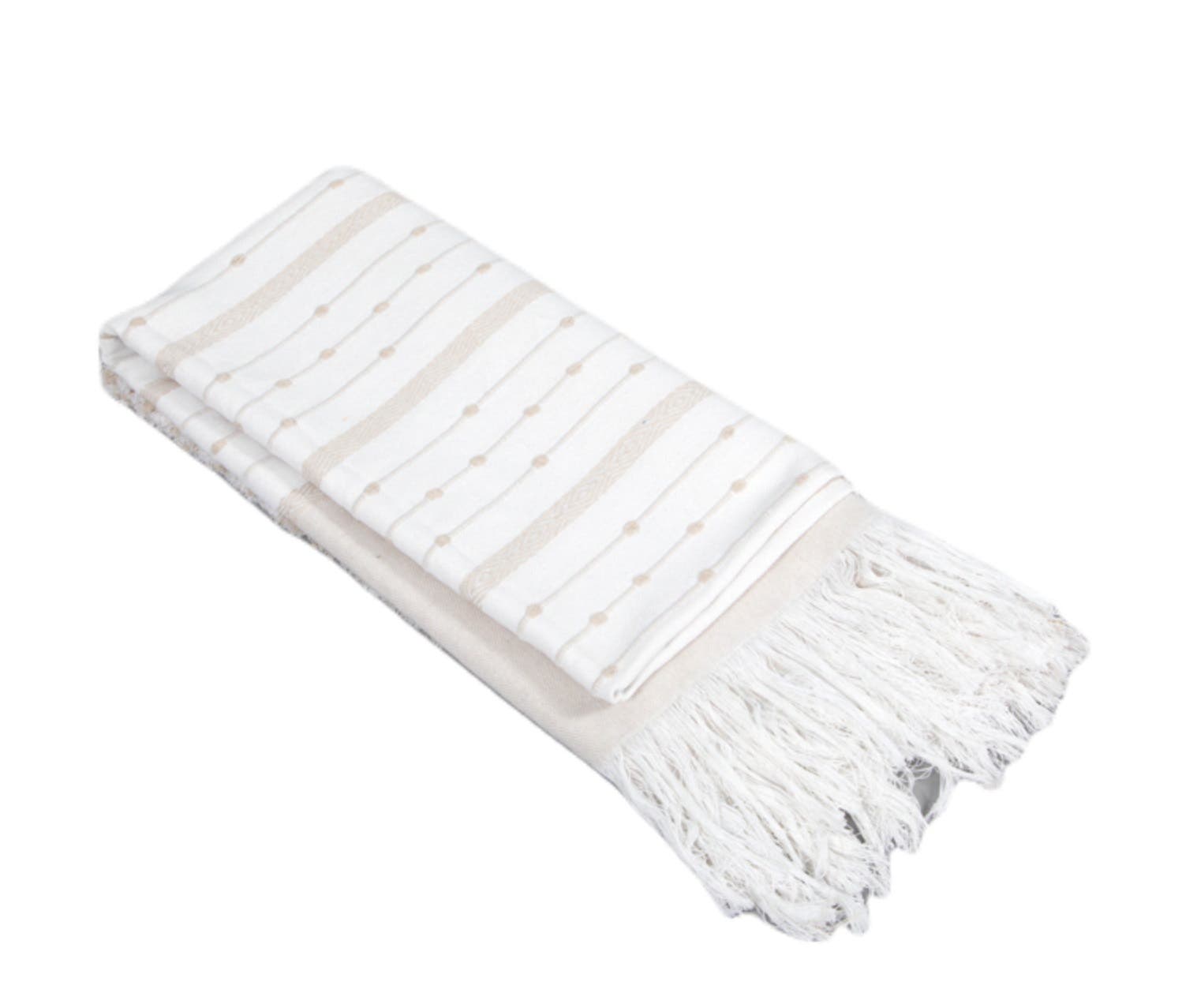 Bednhome Cotton Coverlet, 240×220 cm - Beige