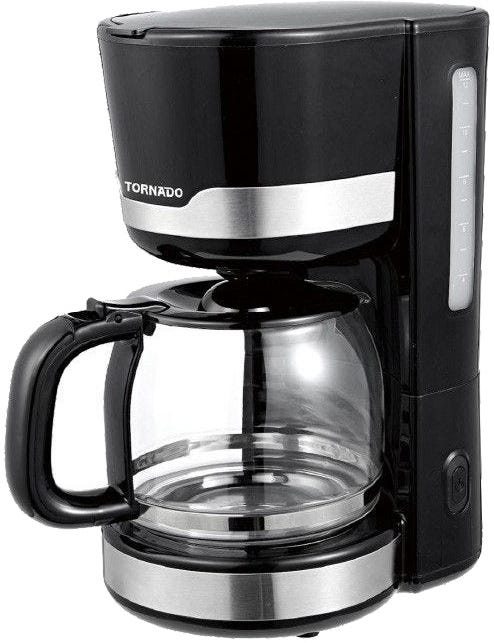 Tornado Coffee Maker, 1.5 Liter, 1000 Watt, TCMA-1015-B - Black