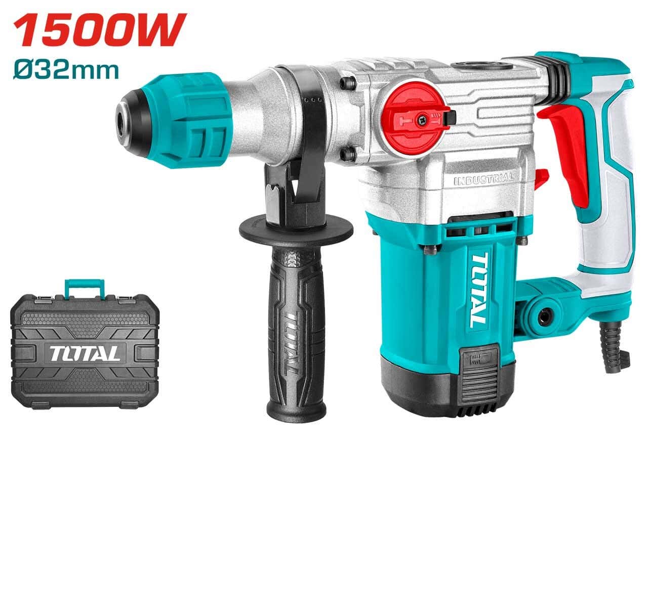 Total impact drill, 1500 watt - blue
