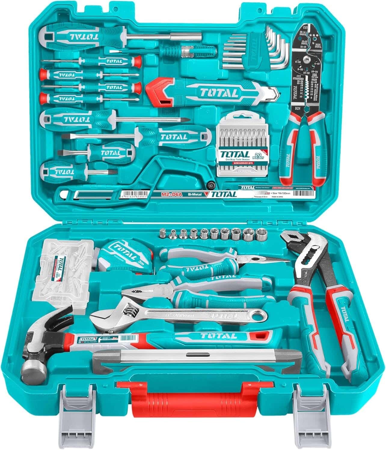 Total Hand Tool Kit, 168 Pieces - Multicolor