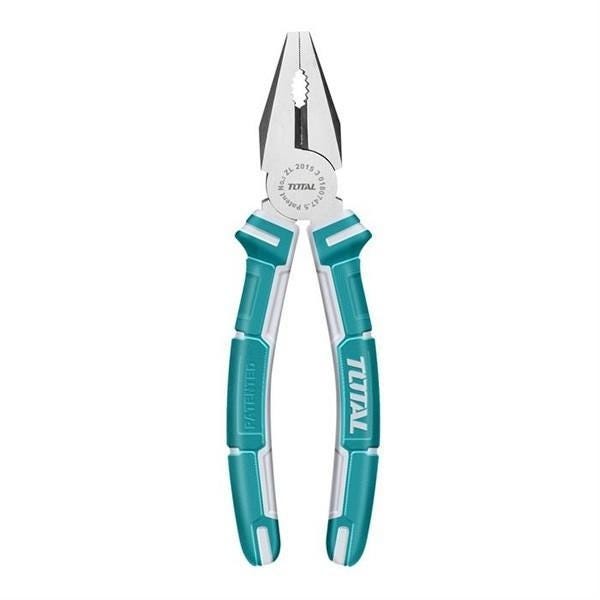 Total THT110806P Combination Pliers, 8 Inch - Green Silver